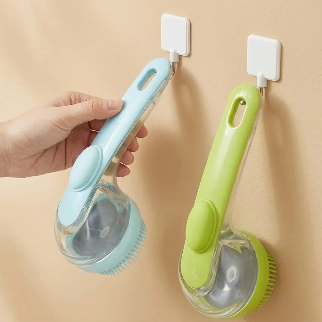 2026 2-in-1 Pet Bath & Grooming Brush with Soap Dispenser - Gentle Massage Tool for Dogs & Cats, Enhances Hair Care & Bathing Experience