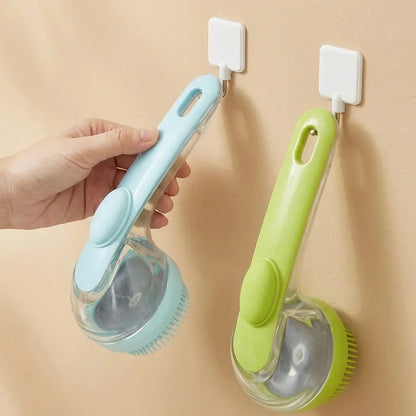 2026 2-in-1 Pet Bath & Grooming Brush with Soap Dispenser - Gentle Massage Tool for Dogs & Cats, Enhances Hair Care & Bathing Experience