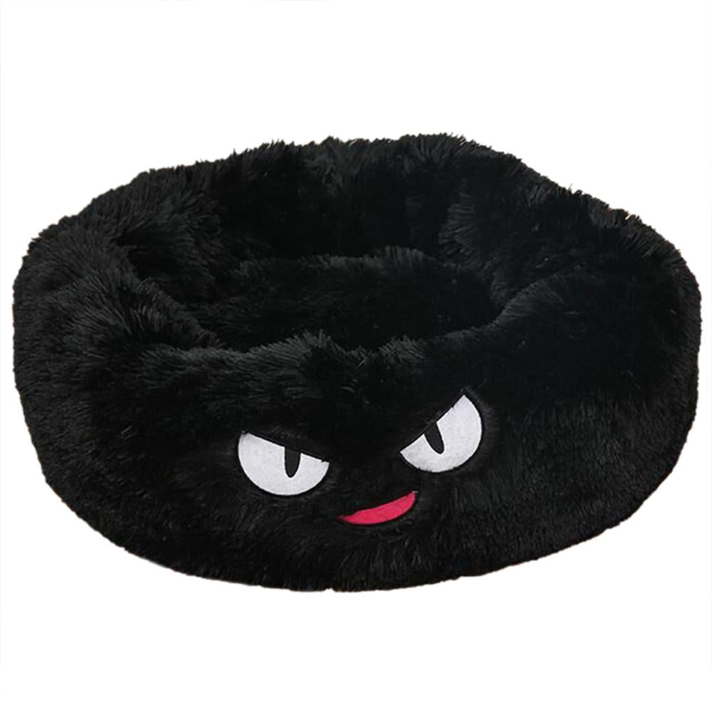 Cozy Round Plush Dog Bed for Small Dogs - Soft Cat Litter Kennel & Puppy Nest Mat