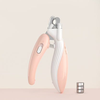 LED Electric Pet Nail Clippers & Grinder - Safe & Easy Dog & Cat Nail Care with Built-in Light